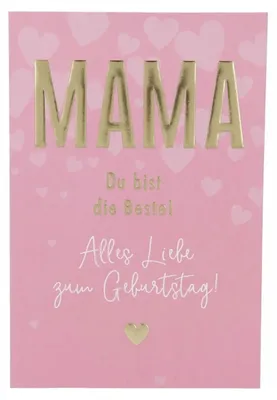Produktbild von 11566 Depesche Zahlenkarte, Glückwunschkarte-MAMA Du bist die Beste! Alles Liebe ...