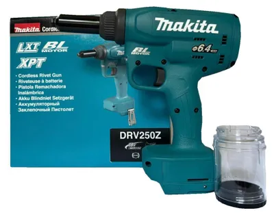 Produktbild von Makita DRV250Z, Schwarz, Blau, 2.4,3.2,4,4.8,6 mm, 20 kN, 3 cm, Akku, 18 V