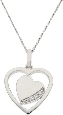 Produktbild von JuwelmaLux Herz Anhänger 925/000 Sterling Silber Zirkonia JL20-02-0892