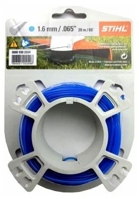 Image de Bobine de fil rond diamètre 1,6mm longueur 20m - bleu - STIHL - 0000-930-2334