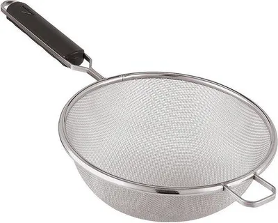 Productafbeelding van Famanu Sieb met ABS-handvat - ideaal voor het filteren - roestvrij staal - diameter 26 cm
