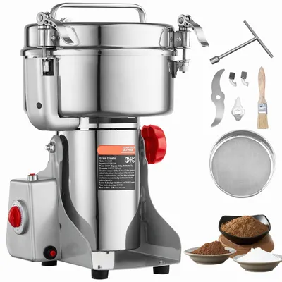 Immagine prodotto di Macinino elettrico per erbe - Macinino per cereali - Macinino per spezie - Macinino per caffè - Macchina macinatrice - Capacità: 2000g
