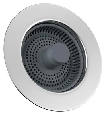 Produktbild von Spülbecken Stöpsel 3-in-1 mit Sieb und Geruchsverschluss | Edelstahl ABS | für 75-82 mm Bohrung