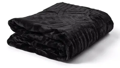 Obrázek produktu pro Sleeptime, deka s reliéfním vzorem, černá, 200 x 240 cm