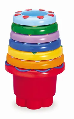 Obrázok produktu pre TOLO Rainbow Stackers stohovacia hra hračka pre batoľatá plážová voda