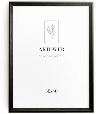 Produktbild von Fotorahmen 30 x 40 cm, Holz, schwarz, für Wohnzimmer