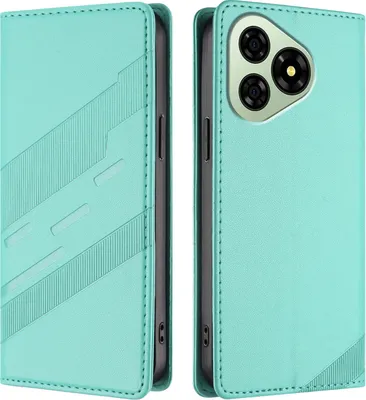 Immagine prodotto di Custodia per Ulefone Note 19, custodia a portafoglio in Finto cuoio con slot per carte e funzione stand Türkis