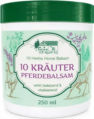 Produktbild von 10 Kräuter Pferdebalsam – Hauppflege 250 ml