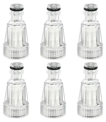 Image de 6 filtres à eau pour nettoyeur haute pression, avec raccord rapide de 3/4 de pouce