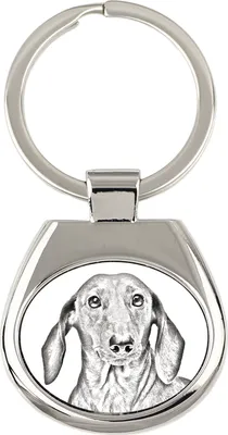 Obrázek produktu pro Jezevčík drátosrstý - klíčenka s psem, klíčenka s potiskem, personalizovaná přívěska značky Art-Dog