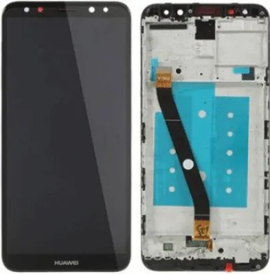 Produktbild von LCD Display + Touchscreen inkl. Rahmen kompatibel mit Huawei Mate 10 Lite (RNE-L01/ RNE-L21), schwarz