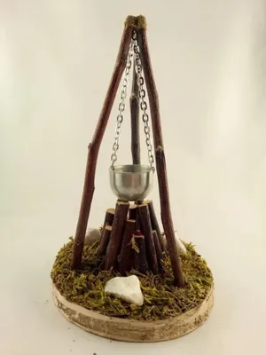Produktbild von Lagerfeuer mit LED und Batterie