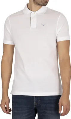 Produktbild von Barbour Tartan Pique Poloshirt, Weiß XL