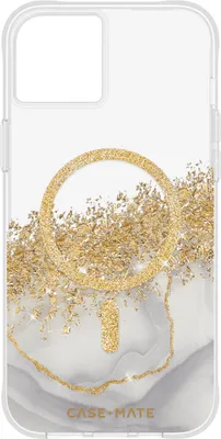 Zdjęcie produktu dla Case-Mate Karat MagSafe - Etui iPhone 15 Plus zdobione złotem (Marble)