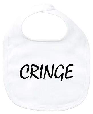 Produktbild von Huuraa Baby Lätzchen Cringe Jugendwort White Klettverschluss Baumwolle Latz Geschenkidee