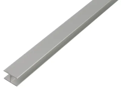 Produktbild von Alberts H-Profil | selbstklemmend | Aluminium, silberfarbig eloxiert | 2000 x 19,5 x 30 mm
