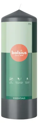 Produktbild von Bolsius Stumpenkerze 200 68 stürmisches Grau