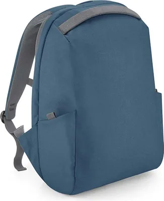 Produktbild von Quadra QD924 | Project Recycled Security Backpack Lite- Rucksack - 30x45x17 - Farbe: Slate Blue - Größe: 30 x 45 x 17 cm
