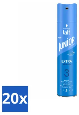Produktbild von 20 x Taft Junior Haarspray Extra Strong - 250 ml - Vorteilspackung - 20 Stücke