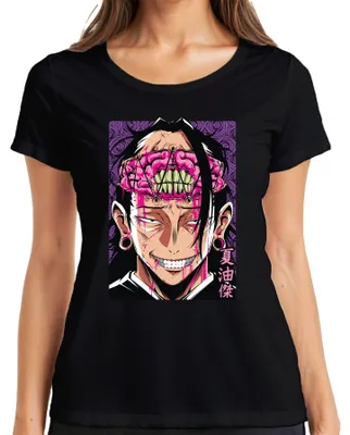 Produktbild von Jujutsu Kaisen Geto Suguru Anime blutiges Gehirn düster Fan Damen T-Shirt, Schwarz, S