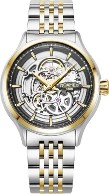 Produktbild von Herrenuhr ROAMER 101984 47 85 10 Gold klassisches Skelett