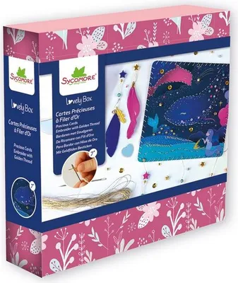 Obrázek produktu pro Sycomore Kreativní sada Stickkarten Bastelbox pro děti od 7 let