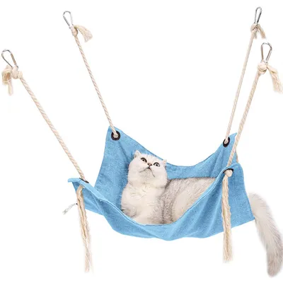 Image de Hamac pour animaux de compagnie - Respirant et pratique - 47x47 cm