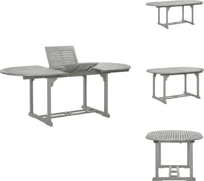 Obrázek produktu pro vidaXL Zahradní stůl šedý 200x100x75 cm z masivního dřeva akácie - Zahradní stoly