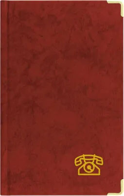 Produktbild von Stylex 49943 Telefon Adressbuch mit Register und Messing-Ecken- 5 Farbvarianten - keine Farbwahl möglich!