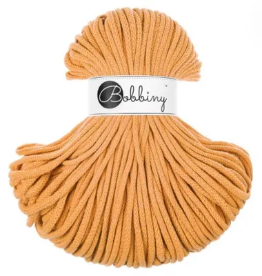 Produktbild von BOBBINY 5 mm Premium Flechtkordel 100 m Garn Häkeln Makramee 50 Farben Farbe Orange