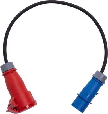 Image de Câble adaptateur CEE bleu > CEE rouge