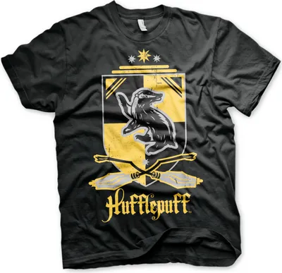 Obrázok produktu pre Harry Potter - Tričko Hufflepuff - stredné - čierne