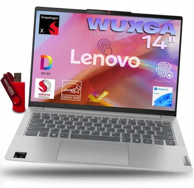 Produktbild von Laptop Lenovo IdeaPad Slim 5 Snapdragon 32GB 1TB SSD WUXGA OLED 100% DCI-P3