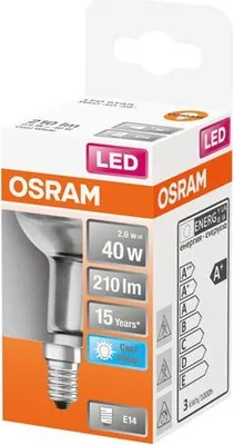 Image de OSRAM LED STAR R50 E14 2,6W/840 SR5040W studená