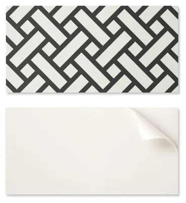 Imagen del producto de Placa de PVC adhesiva con diseño, ideal para el pasillo, de 100 x 50 cm, con un intrincado patrón geométrico