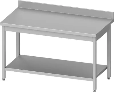 Produktbild von Arbeitstisch ECO mit Grundboden 1800x600x850 mm, mit Aufkantung, Selbstmontage