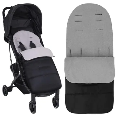 Image de Sac de couchage universel pour poussette, adapté aux landaus et aux poussettes - Blanc