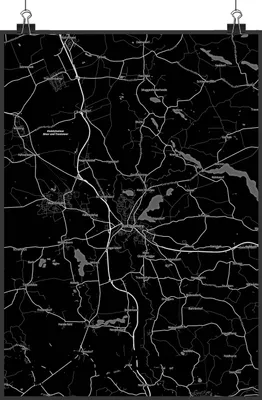 Produktbild von Mr. & Mrs. Panda Poster Bad Segeberg DIN A2 - Geschenk, drucke, Wanddekoration, Stadt, wanddeko, Wandbild, Dorf Karte Landkarte Map Stadtplan, Deko Bild