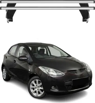 Image de Menabo Barres de toit Transversales pour Mazda 2 2007-2009 Alu Gris ABE 2x