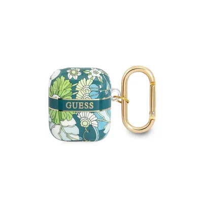 Immagine prodotto di Guess Gua2Hhfln Airpods 1/2 Cover verde/verde Collezione cinturino a fiori