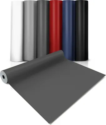 Zdjęcie produktu dla CV wykładzina podłogowa Expotop ekstra odporna na ścieranie wykładzina PCV spieniona jednokolorowa antracyt 200x500 cm