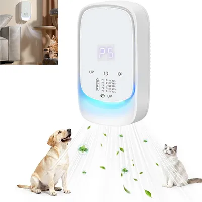 Produktbild von Luftreiniger mit Ozon & UV - Air Purifier mit Duftbox gegen starke Gerüche, für Katzenstreu, Küche, Haustiere & Rauch