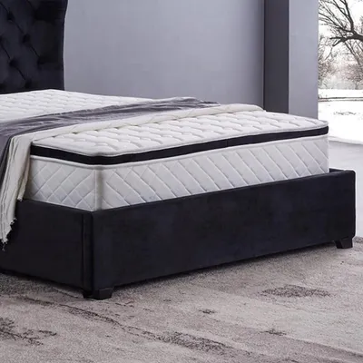 Produktbild von Bett Chesterfield Polsterbett Luxus Schlafzimmer Design Betten Leder 140x200cm
