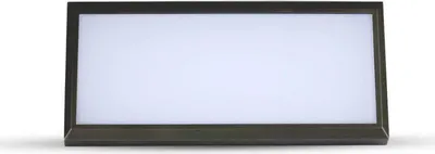 Image de Balise Murale Extérieur Encastrable Rectangulaire 12W IP65 Noir - Blanc Neutre 4000K - 5500K