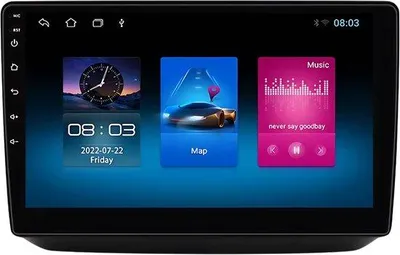 Image de Autoradio avec Bluetooth et CarPlay pour Skoda Fabia 2 (2007-2014) – Compatible avec Apple et Android – Stéréo – Système de navigation – Série W