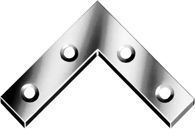 Zdjęcie produktu dla VORMANN kątownik L.100 x 100 mm W.15 mm S.1.5 mm surowa stal ocynkowana na niebiesko - 000187100Z