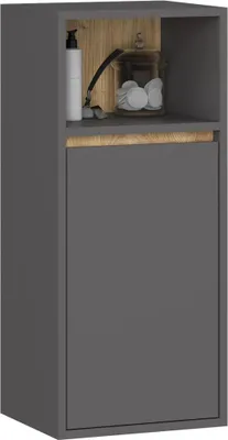 Produktbild von Wand-Badezimmerschrank MARLION – Grau / Artisan Eiche