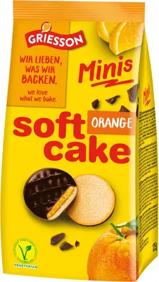 Produktbild von GRIESSON Soft Cake Minis Orange 125g
