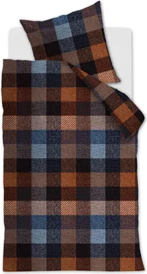 Produktbild von Beddinghouse Biber-Bettwäsche-Garnitur Beckett Farbe Blue Größe 155x220+80x80