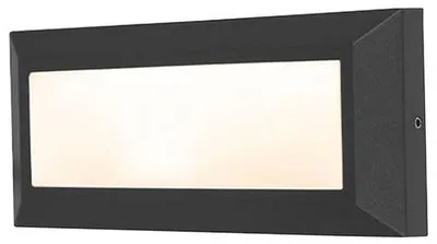 Image de LUTEC Helena LED Applique murale extérieure blanc chaud 11W IP54 noir mat
